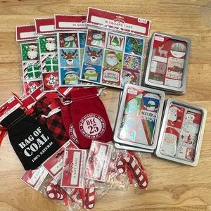 #1199 Christmas Bundle ~ 20 Items ~ NEW Card Holder Bags & Boxes, Presents Tags